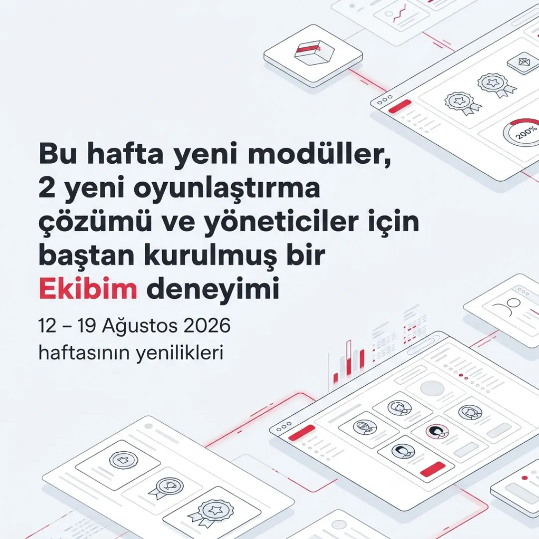 Talep Yönetimi modülü, dışarıya açılan API'ler ve yöneticiler için yeni Ekibim — slayt 1