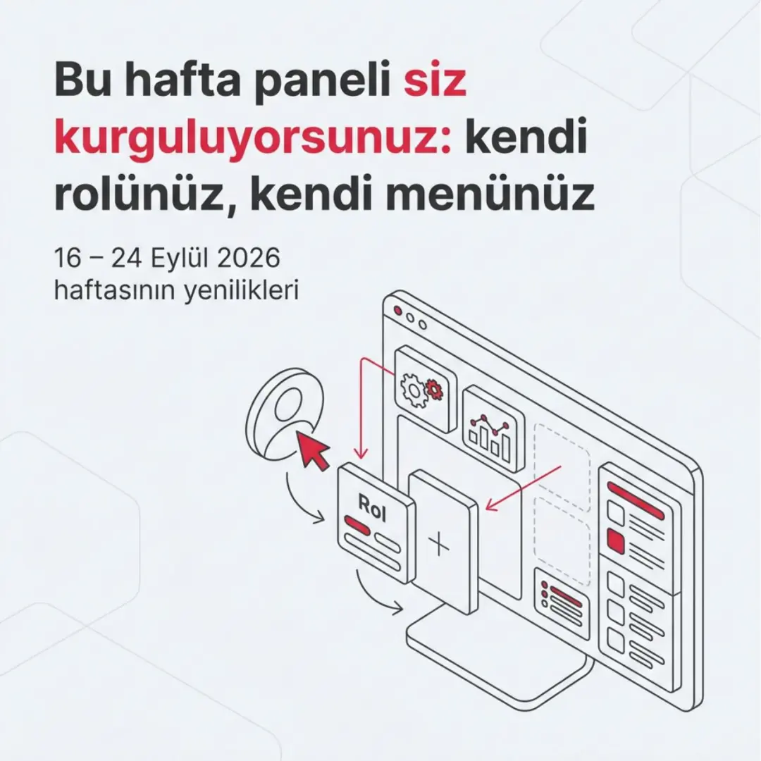 Panel rollerini artık siz tanımlıyorsunuz, LMS Karneniz yayında — slayt 1