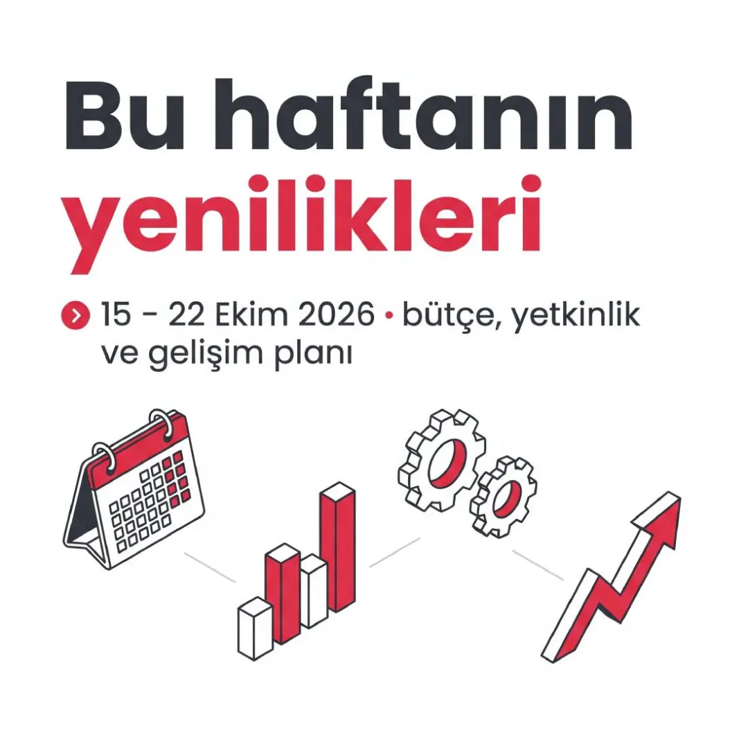 Bütçe Yönetimi, Yetkinlik Haritası ve Gelişim Planı yayında — slayt 1
