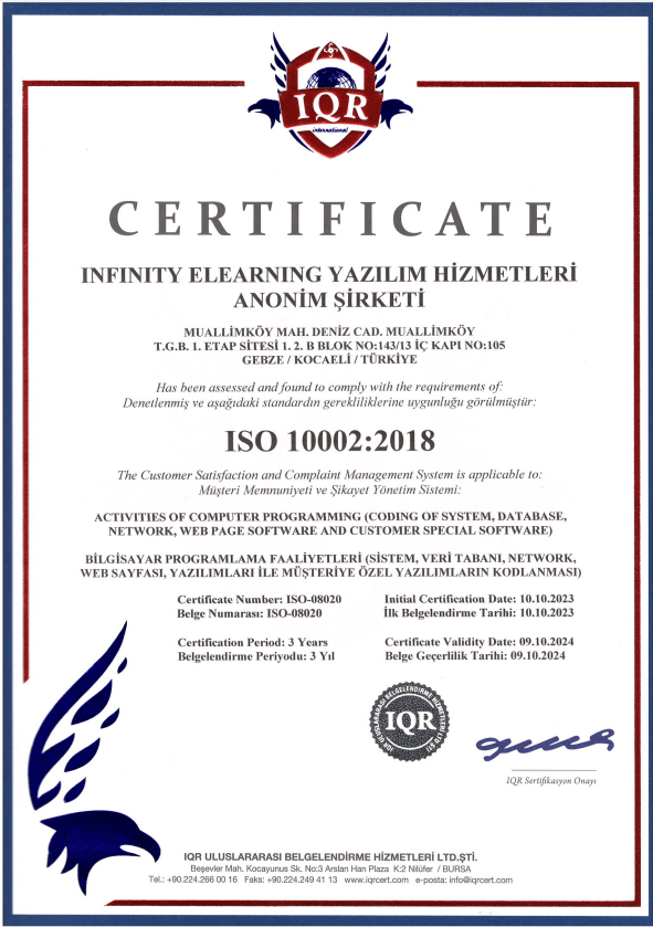 ISO 10002 Kapak